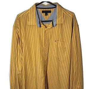 Tommy Hilfiger Striped Long Sleeve Yellow Size XL